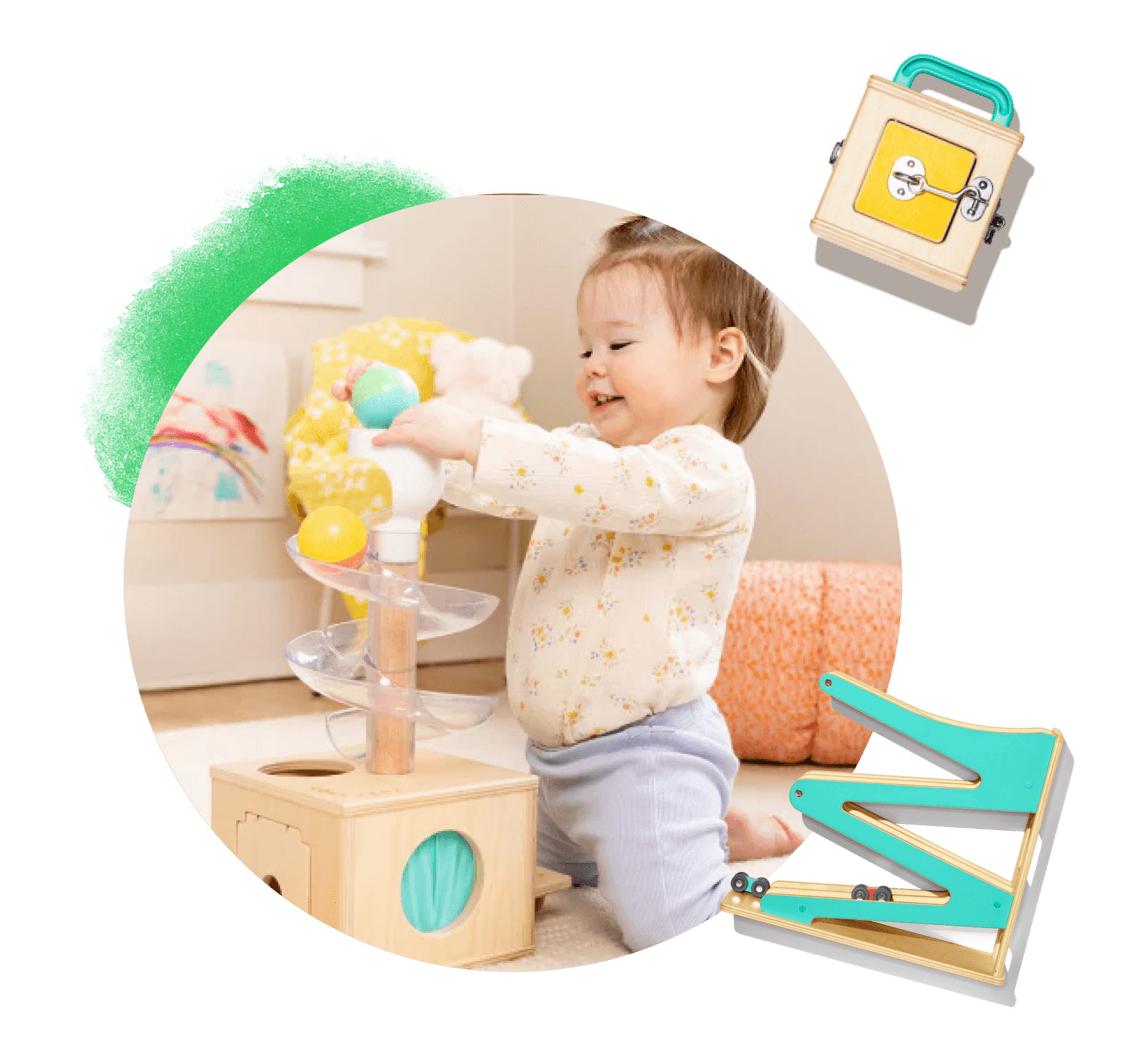 Wooden toys for 1-year olds by Lovevery